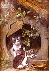 Famous Kittens Paintings - Playful Kittens